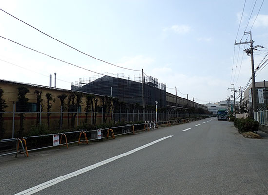 某ハウスメーカー工場台風21号災害復旧工事